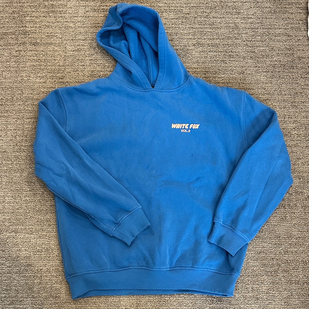 White Fox Blue/Pink Hoodie